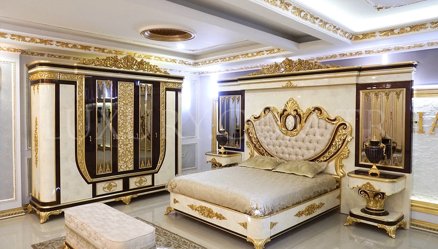 Safir Altın Varaklı Yatak Odası - 13