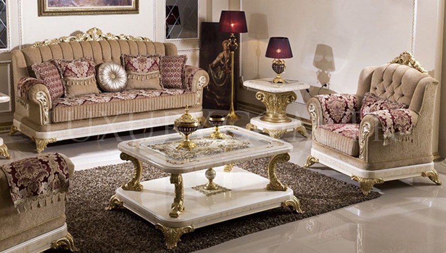 Safir Cream Living Room - 729