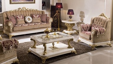 Safir Krem Koltuk Takımı - 729