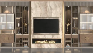 Safir Luxury Fireplace TV Unit - 1102 Luxury Line