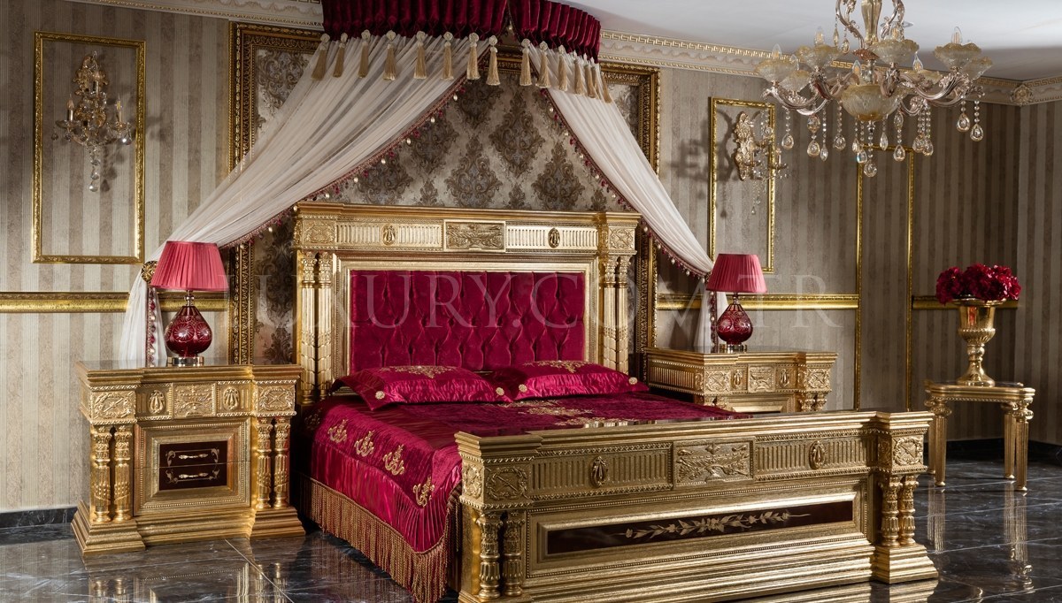 Lüks Şah Klasik Yatak Odası