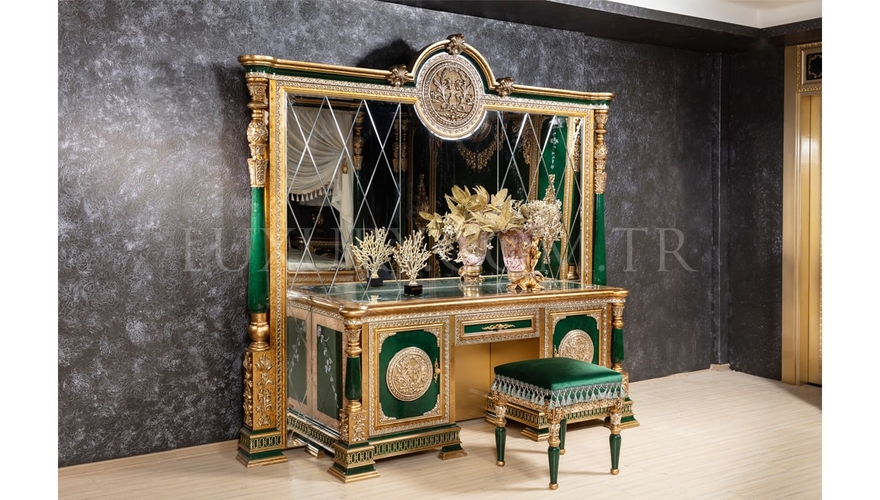 Şaheste Classic Green Bedroom - 15