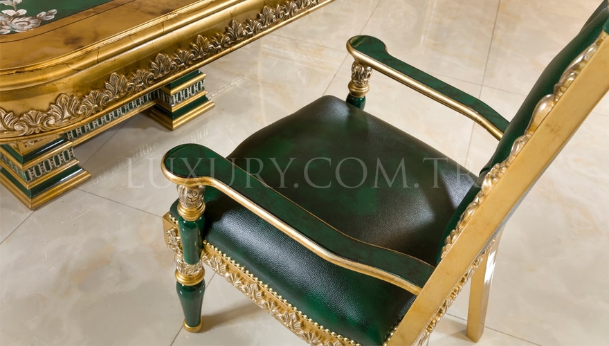 Şaheste Classic Green Dining Room - 10