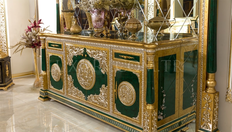 Şaheste Classic Green Dining Room - 14