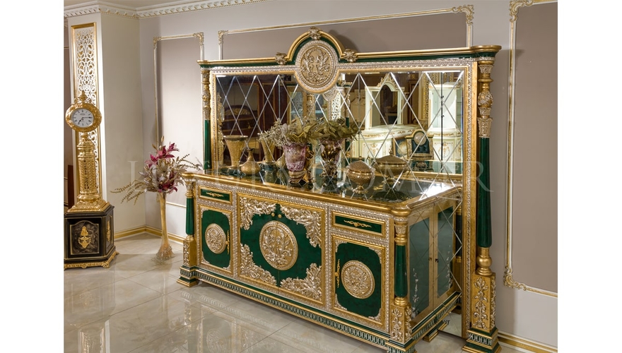 Şaheste Classic Green Dining Room - 16