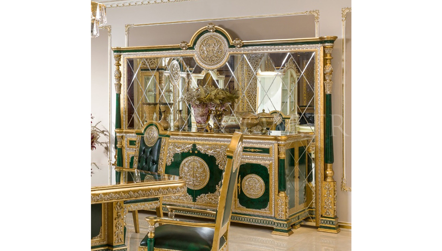 Şaheste Classic Green Dining Room - 24