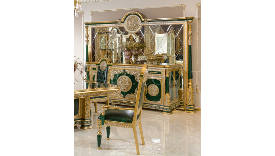 Şaheste Classic Green Dining Room - 25