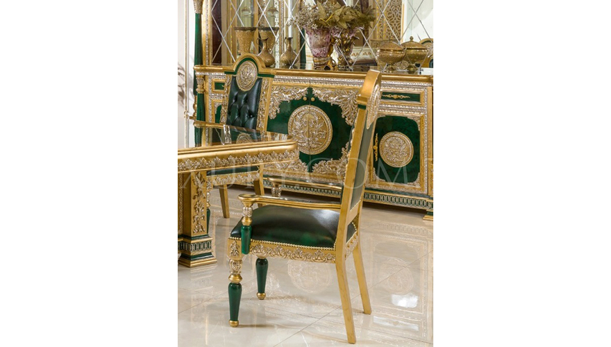 Şaheste Classic Green Dining Room - 27