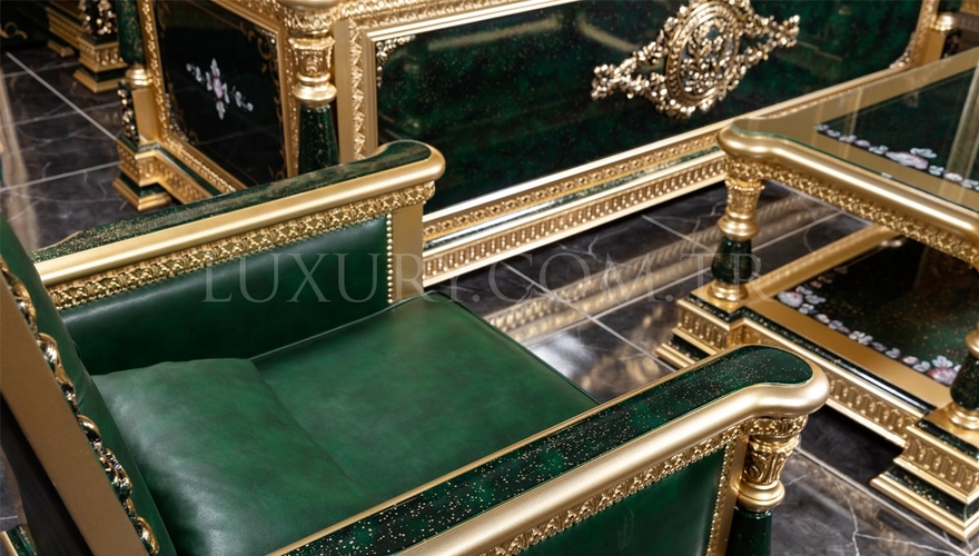 Şaheste Classic Green Office Room - 8