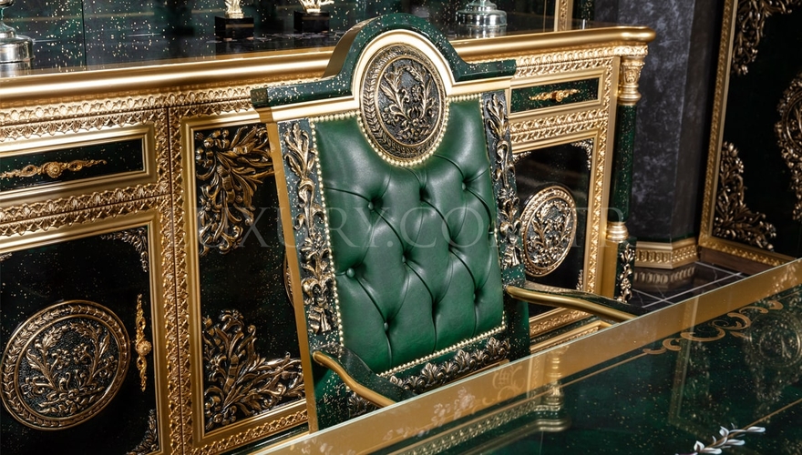 Şaheste Classic Green Office Room - 10