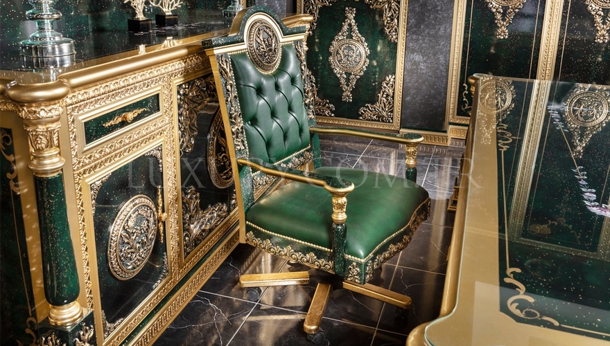 Şaheste Classic Green Office Room - 5