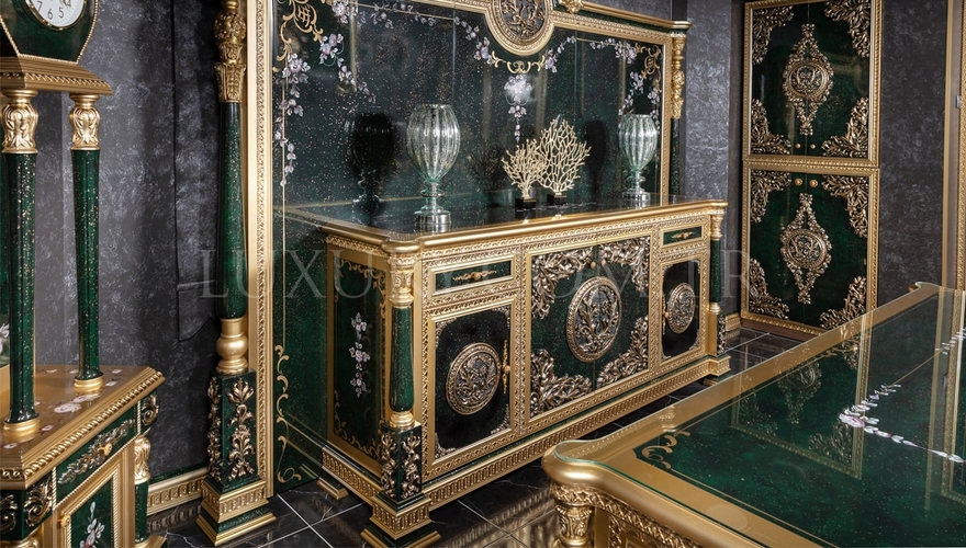 Şaheste Classic Green Office Room - 3