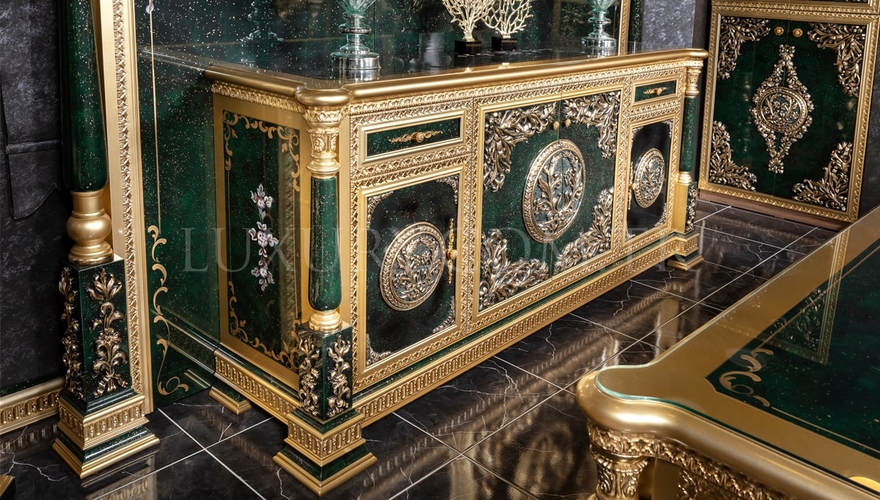 Şaheste Classic Green Office Room - 11