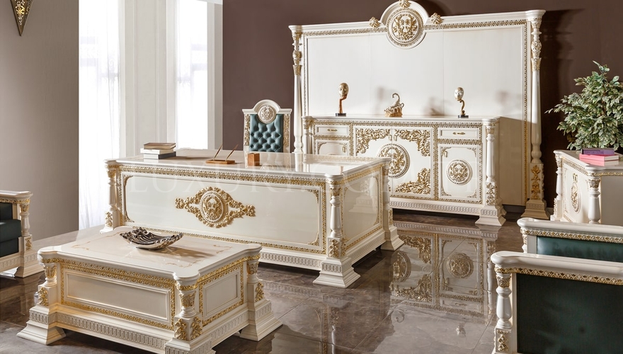 Şaheste Classic Krem Office Room - 1142