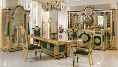 Şaheste Klasik Yeşil Yemek Odası - 1142