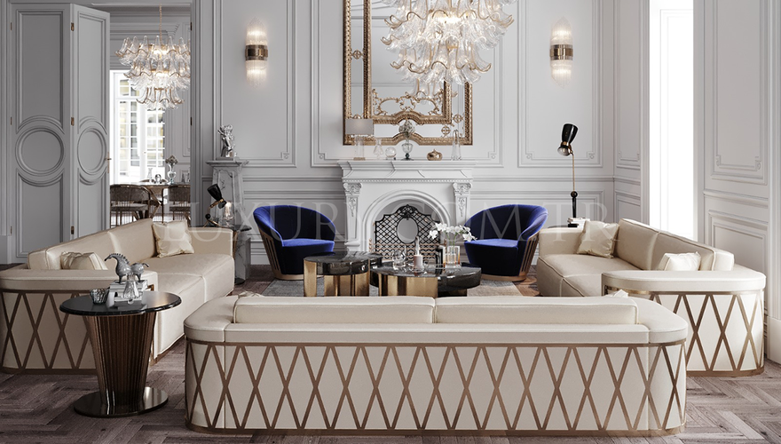 Samenta Metal Sofa Set - 1110