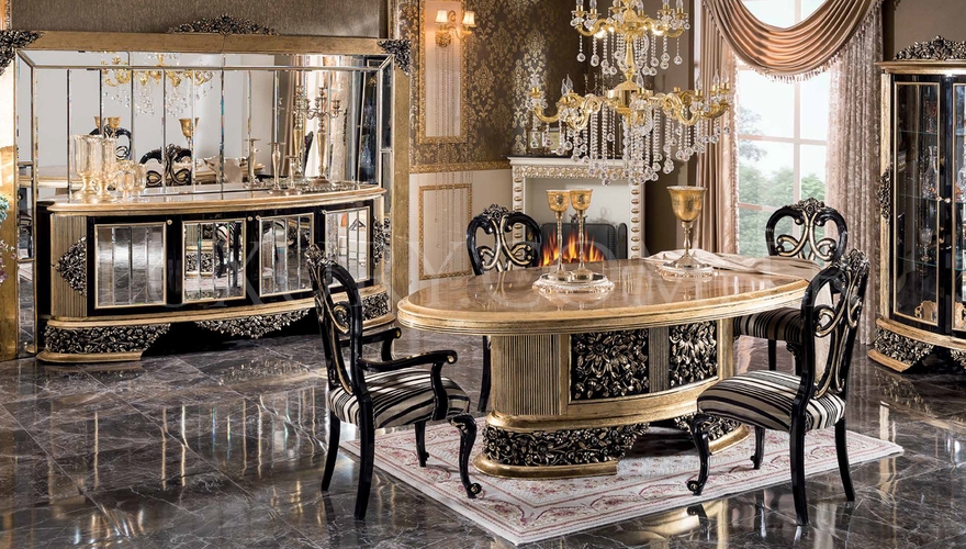 Sapporo Classic Black Dining Room - 1062