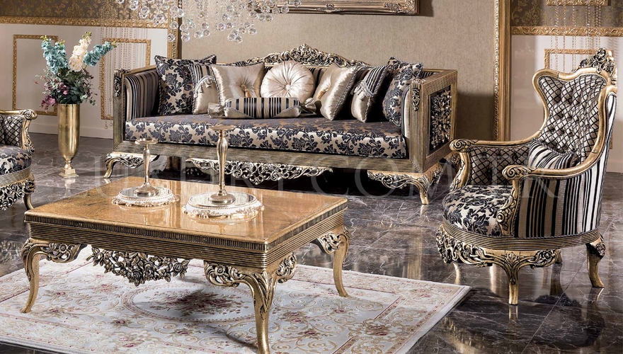 Sapporo Klasik Siyah Комплект Дивана - 1062