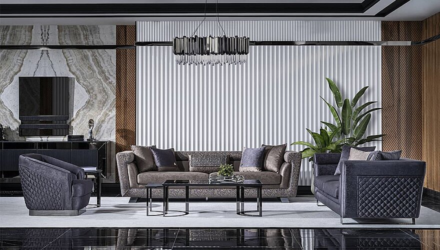 Savena Antrasit Modern Koltuk Takımı - 3