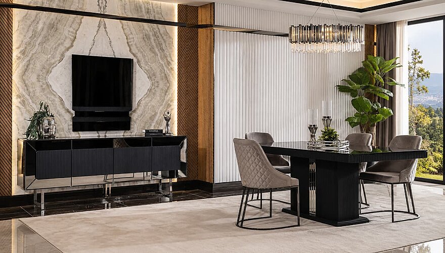 Savena Antrasit Modern Yemek Odası - 1182