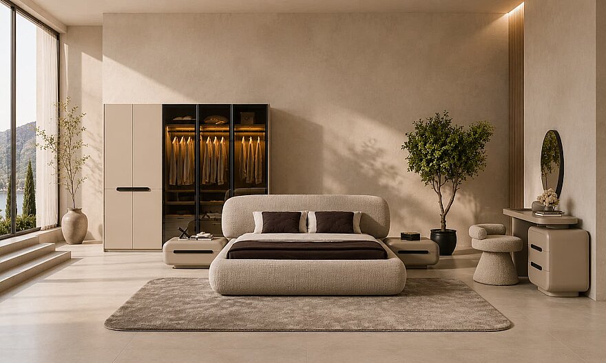 Savoy Taş Desenli Yatak Odası - 1182