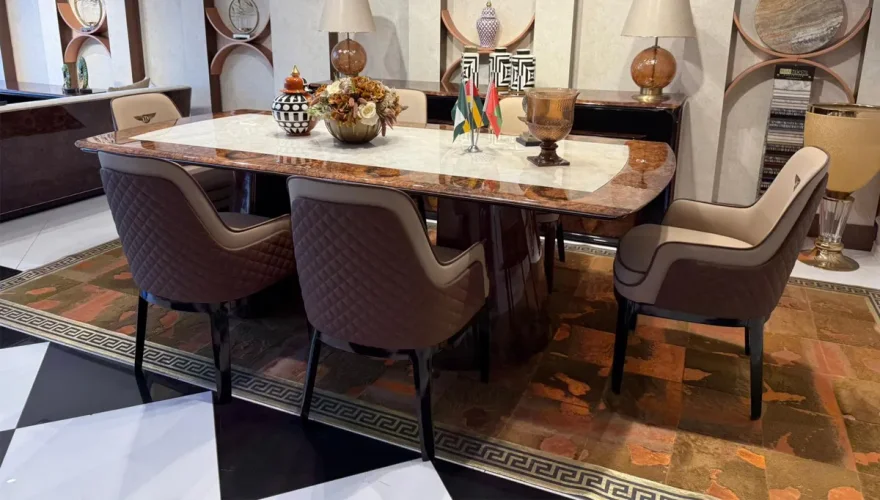 Sedna Kahverengi Modern Yemek Odası - 2