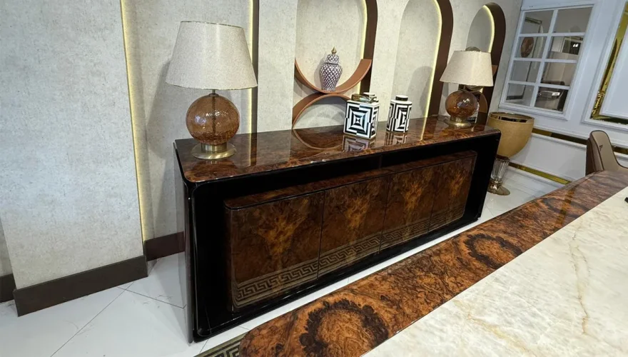 Sedna Kahverengi Modern Yemek Odası - 3