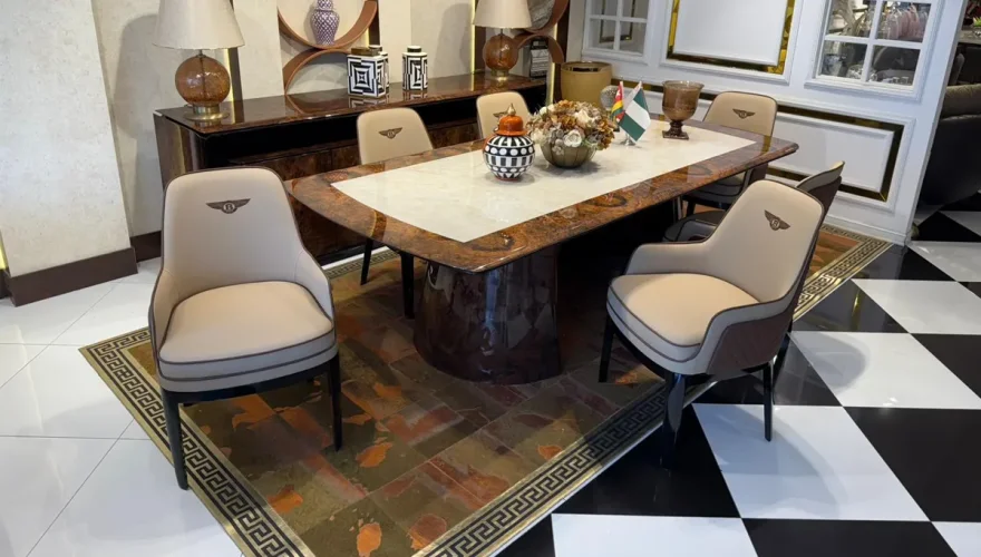 Sedna Kahverengi Modern Yemek Odası - 5