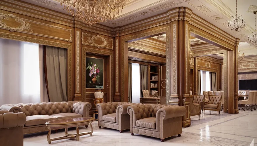 Selvi Walnut Executive Office Set - 2