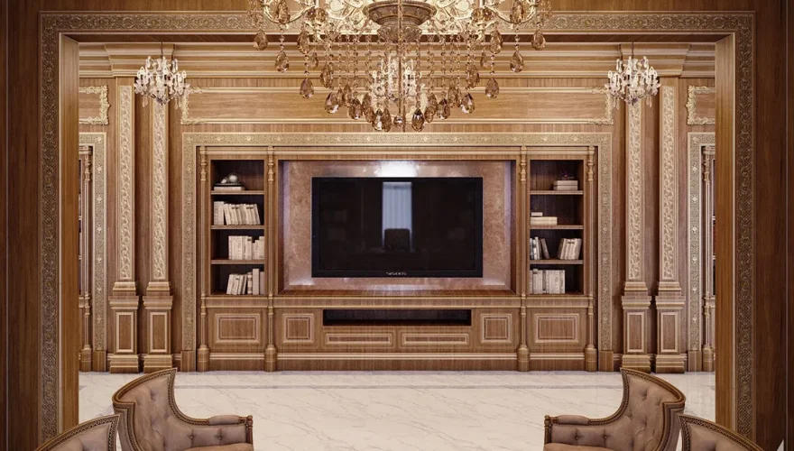 Selvi Walnut Executive Office Set - 4