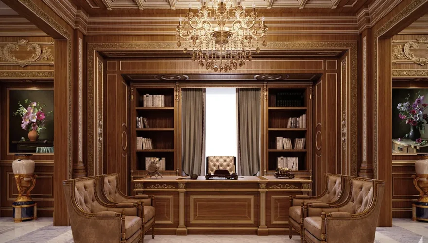 Selvi Walnut Executive Office Set - 1