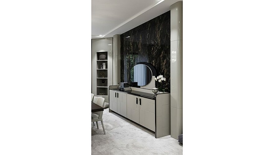 Senfoni Oval Hatlı Modern Yemek Odası Takımı - 7