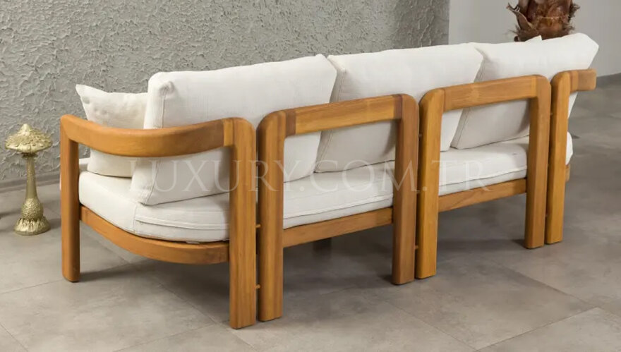 Side Ahşap Bahçe Koltuk Takımı - 3