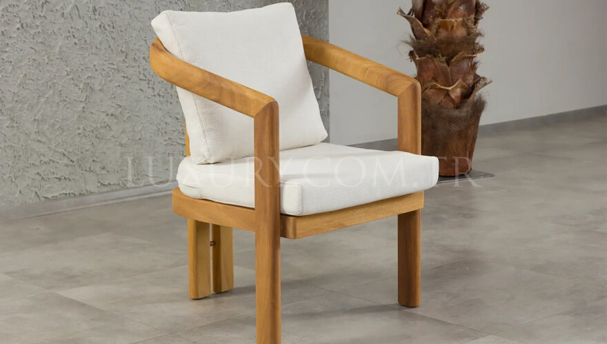 Side Ahşap Bahçe Koltuk Takımı - 4
