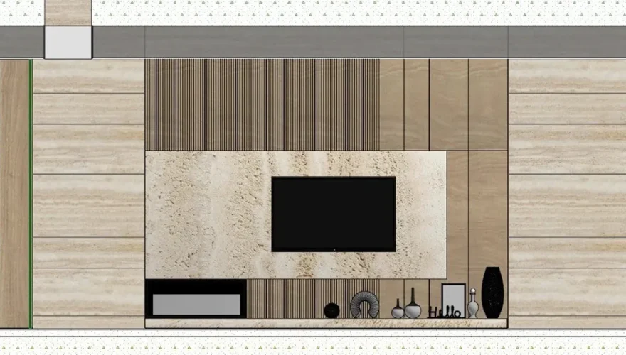 Siena Lake Fireplace TV Unit - 2