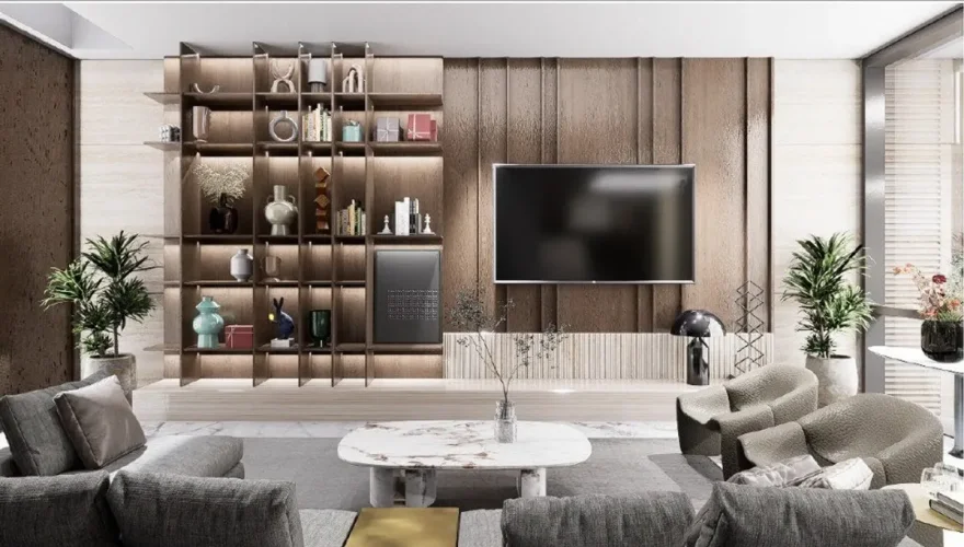 Siena Lake Fireplace TV Unit - 3