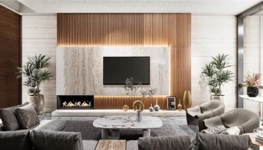 Siena Lake Şömineli TV Ünitesi - 1102 Luxury Line
