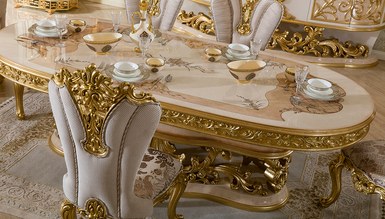 Sofia Altın Varaklı Yemek Odası - Thumbnail