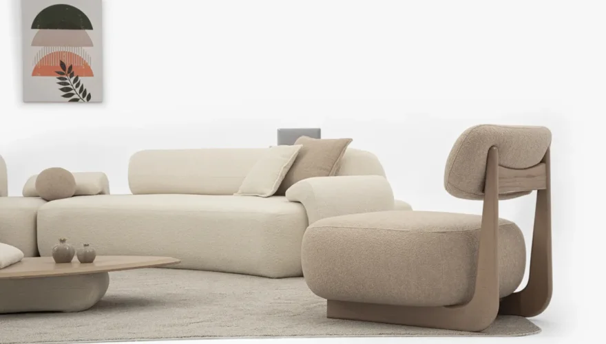 Solis Cream Sofa Set - 4