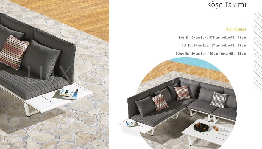 Sophia Bahçe Комплект Угловой диван - 3