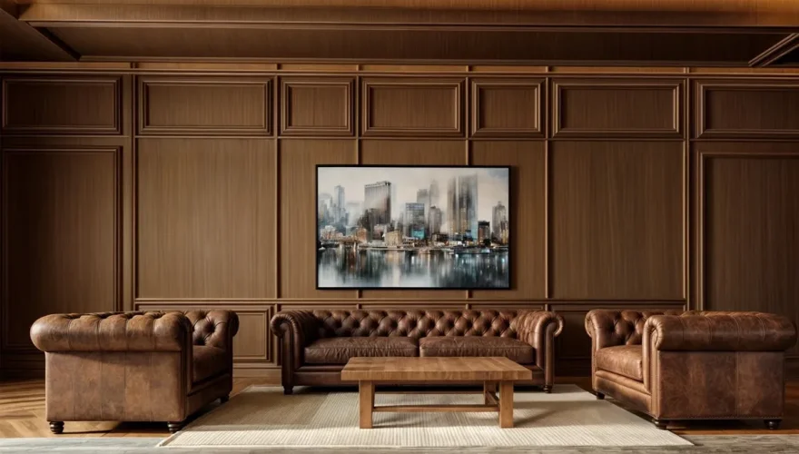 Specially Designed Walnut Meeting Table - 4