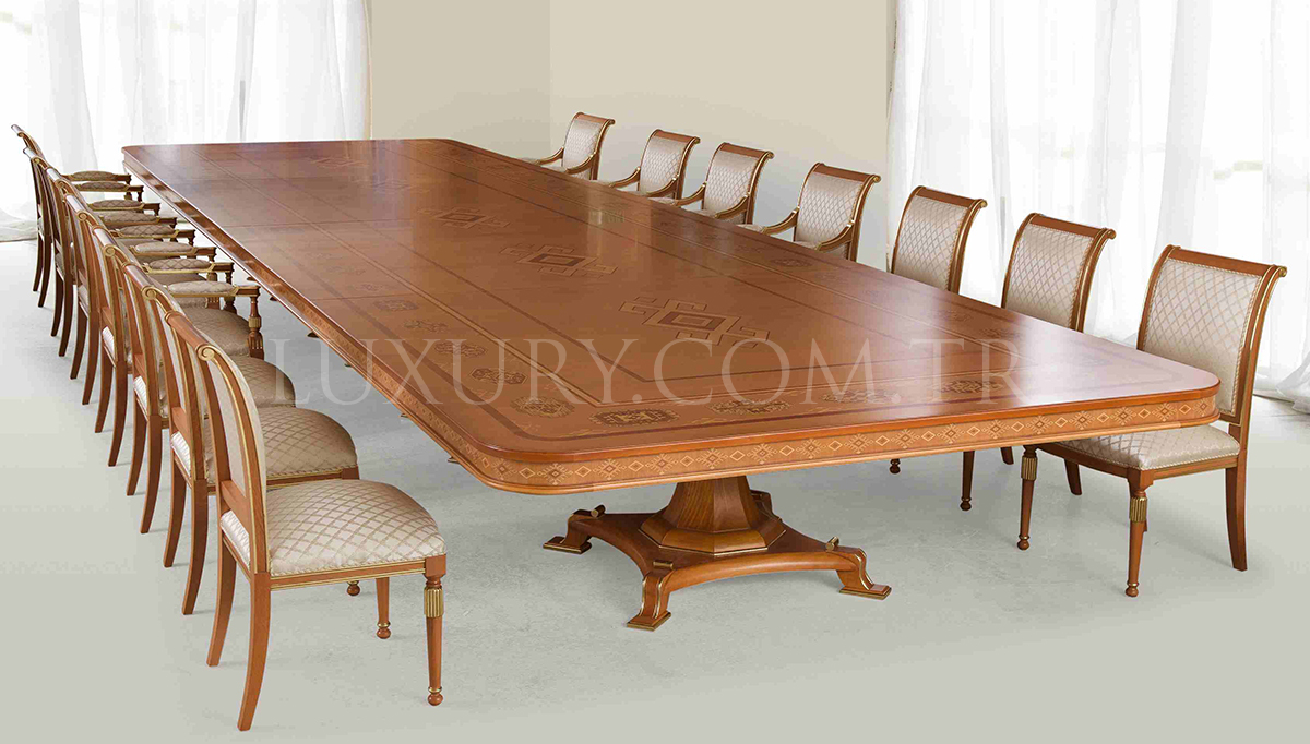 Bronz Klasik Toplantı Masası