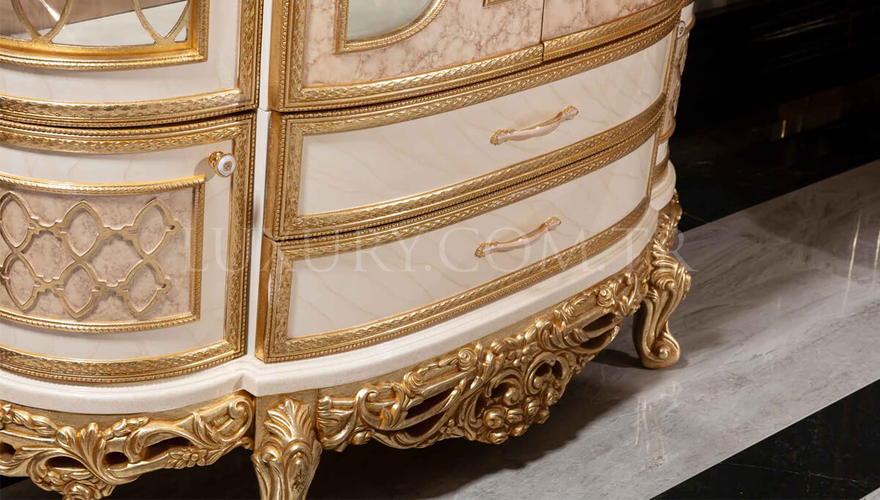 Sultanahmet Classic Gold Leaf Dining Room - 16