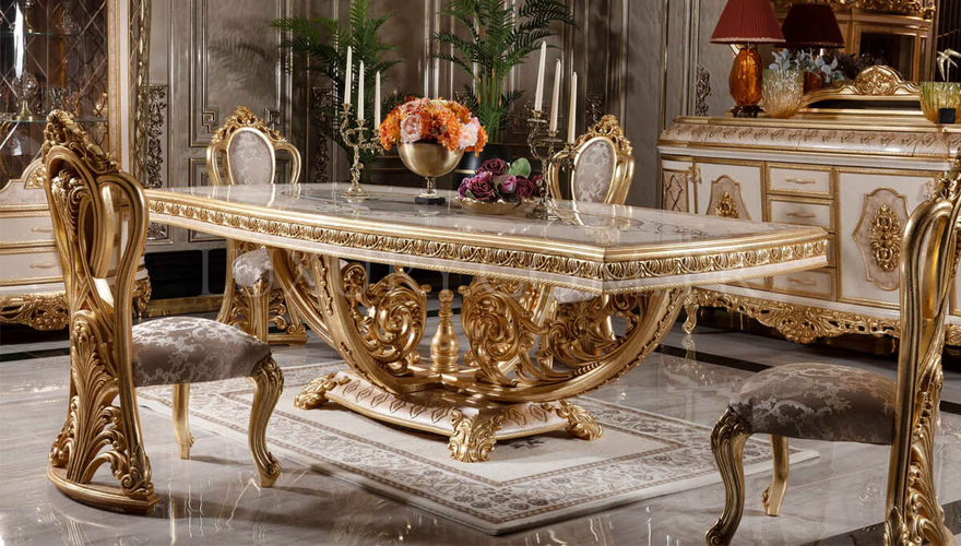 Sultanahmet Classic Gold Leaf Dining Room - 2