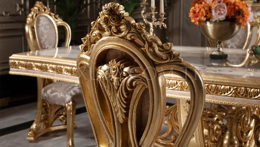 Sultanahmet Classic Gold Leaf Dining Room - 5