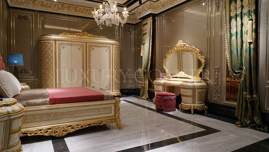 Sultanahmet Klasik Altın Varaklı Yatak Odası - 2