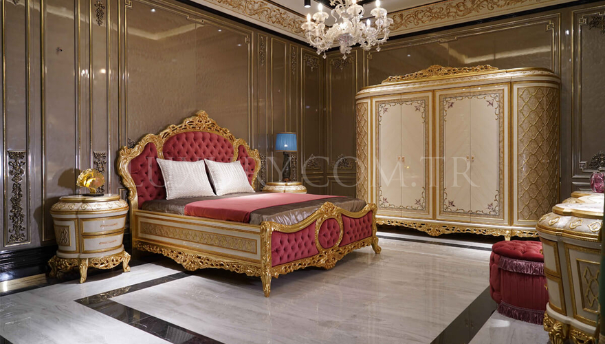 Sultanahmet Klasik Altın Varaklı Yatak Odası - 6