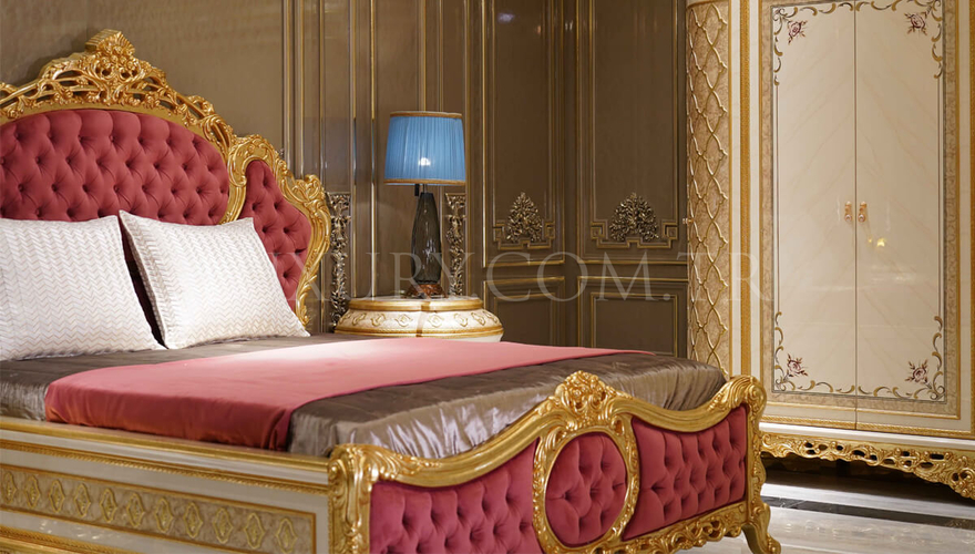 Sultanahmet Klasik Altın Varaklı Yatak Odası - 7