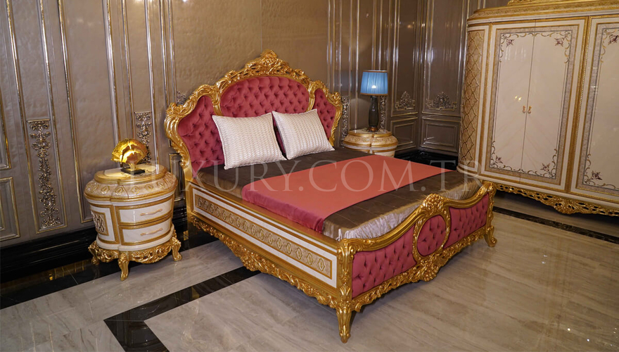 Sultanahmet Klasik Altın Varaklı Yatak Odası - 11