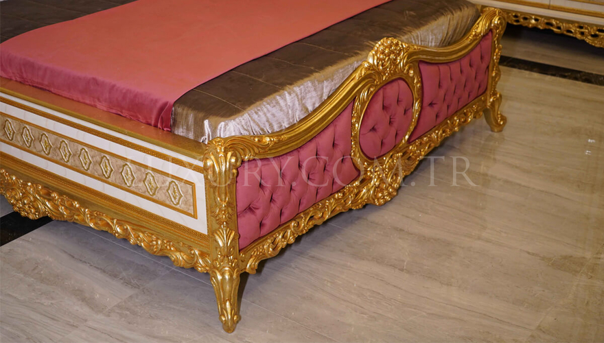 Sultanahmet Klasik Altın Varaklı Yatak Odası - 12